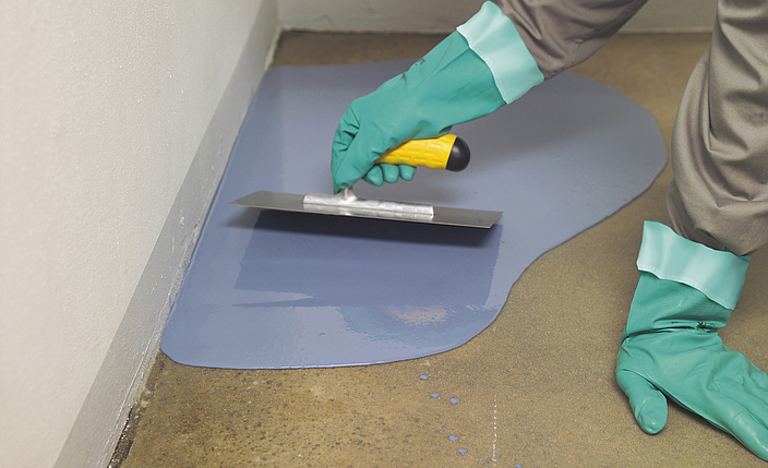 Verarbeitung von Epoxidharzen. 