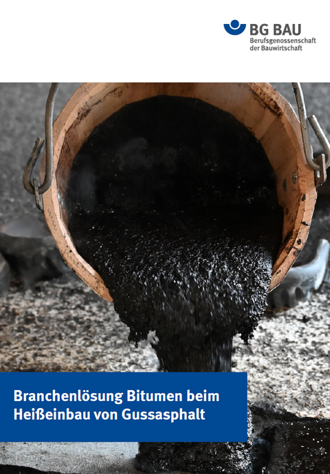 Titelbild der Branchenlösung Bitumen beim Heißeinbau von Gussasphalt. 