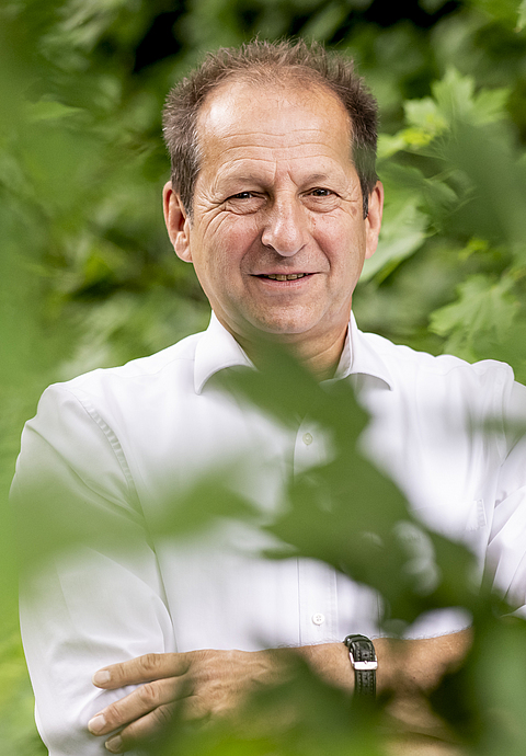 Porträt Thomas Banzhaf, Präsident des Bundesverbandes Garten-, Landschafts- und Sportbau e.V. (BGL). 