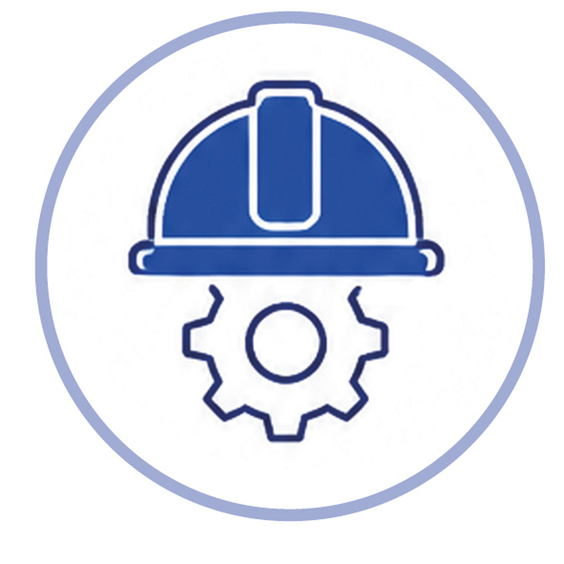 Piktogramm Helm mit Einstellungssymbol. 