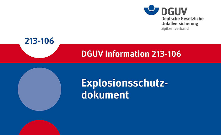 Titelseite DGUV Information 213-106 Explosionsschutzdokument