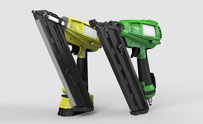 Darstellung von zwei Eintreibgeräten.